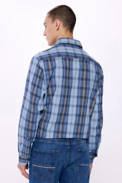 Camisa seersucker cuadros