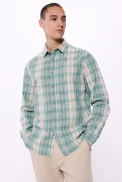 Camisa seersucker cuadros