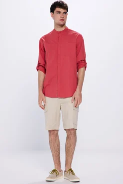 Camisa seersucker mao