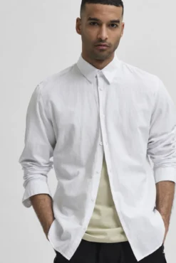 Camisa slim fit de algodón orgánico