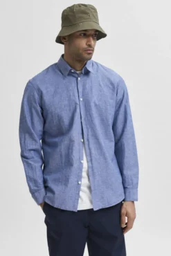 Camisa slim fit de algodón orgánico