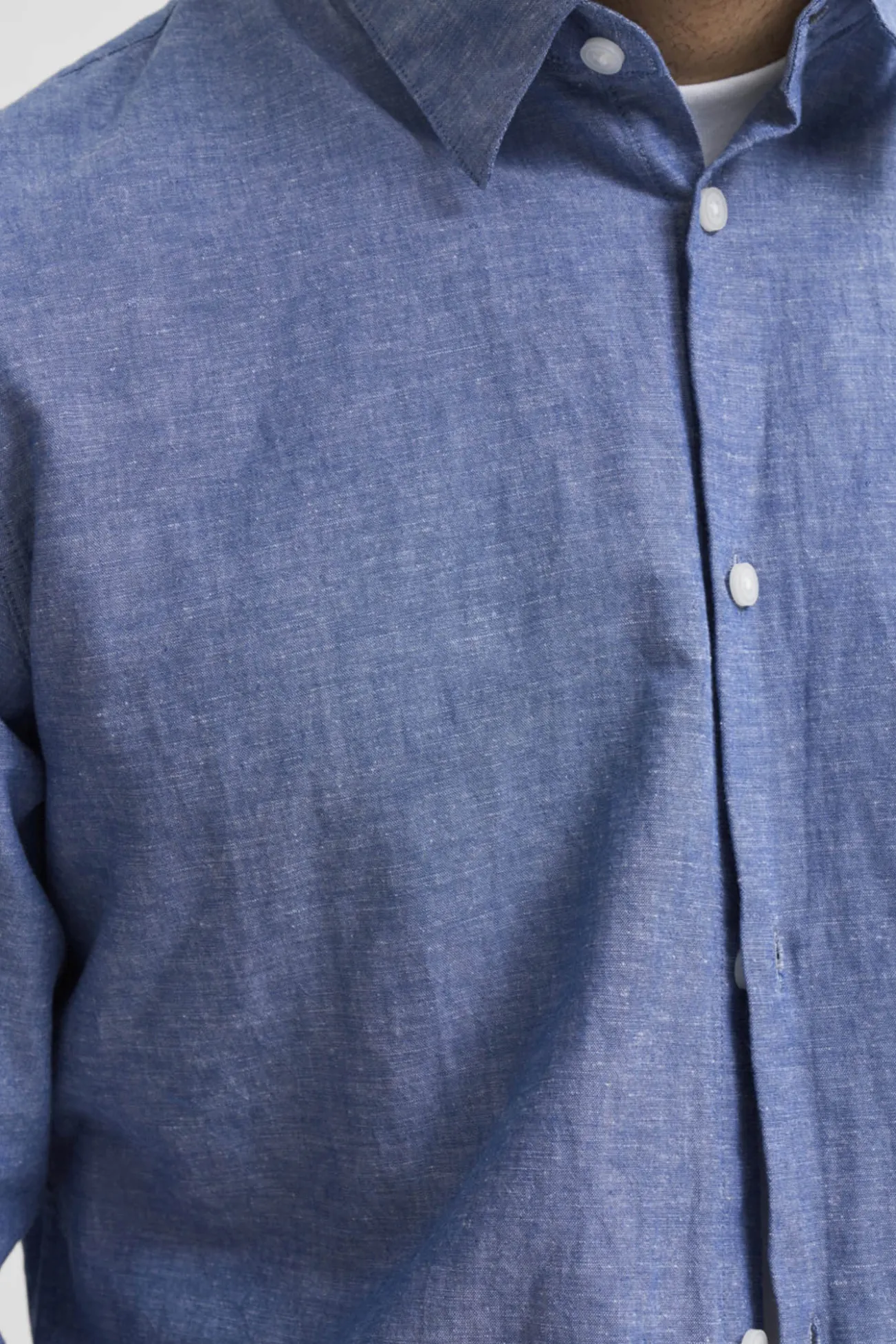 Camisa slim fit de algodón orgánico