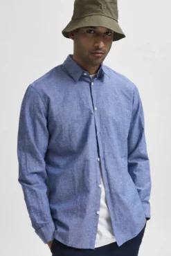 Camisa slim fit de algodón orgánico