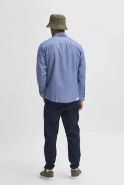 Camisa slim fit de algodón orgánico