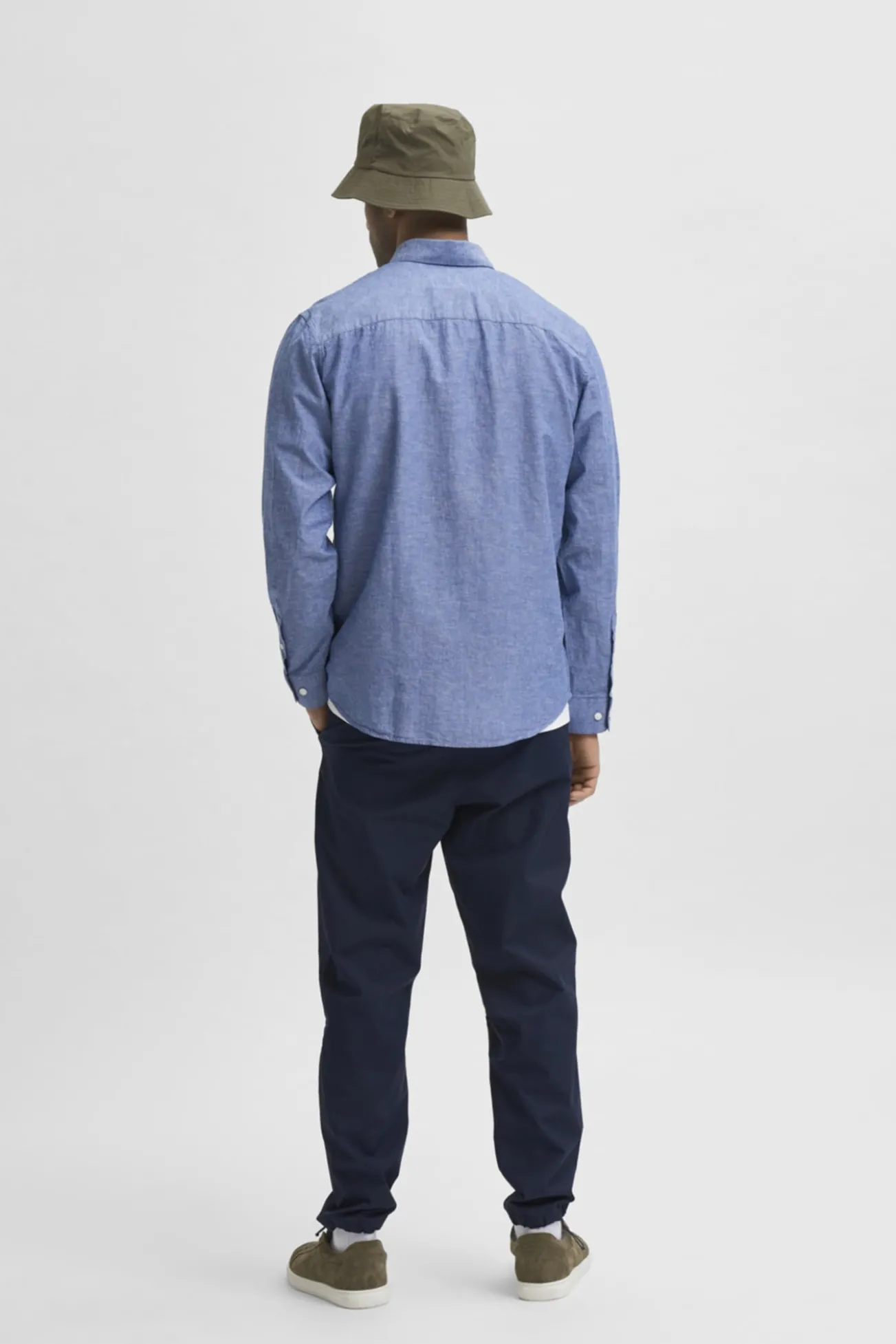 Camisa slim fit de algodón orgánico