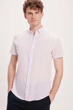 Camisa Slub Microrayas SPF