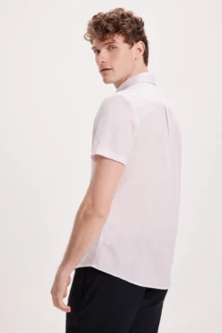 Camisa Slub Microrayas SPF