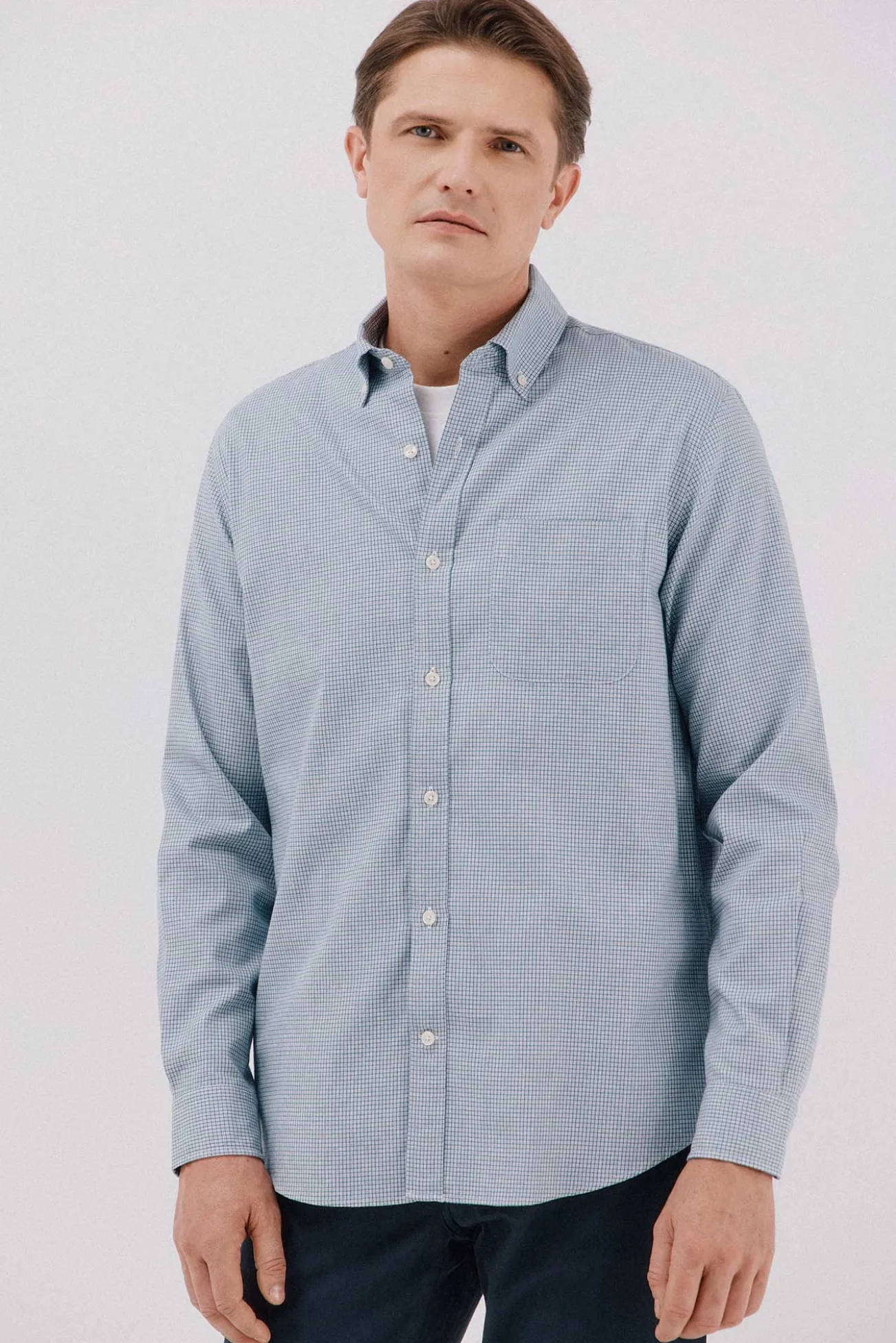 Camisa twill cuadros