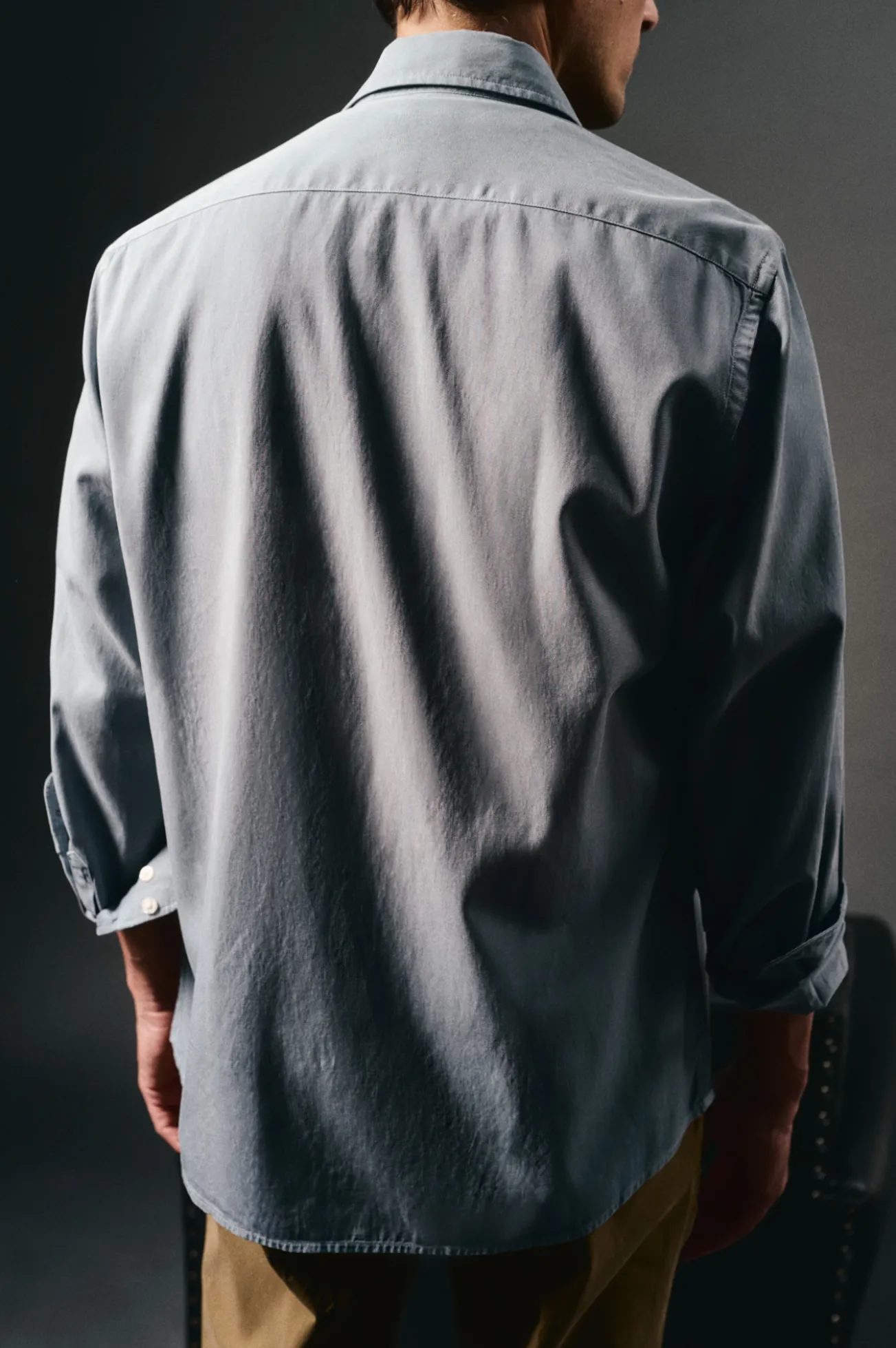 Camisa twill liso tencel algodón