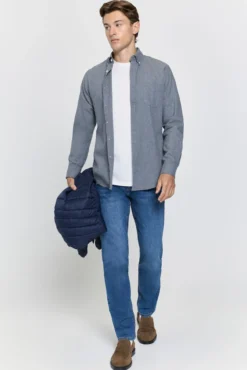 Camisa twill relaxed fit