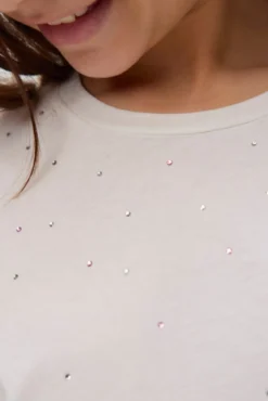 Camiseta algodón brillantes