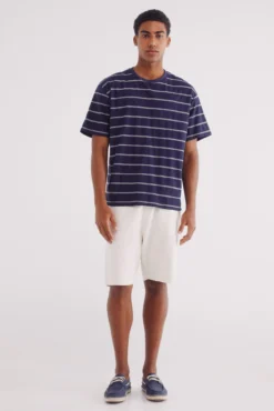 Camiseta algodón slub rayas