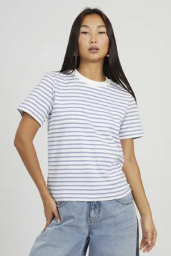 Camiseta a rayas de manga corta
