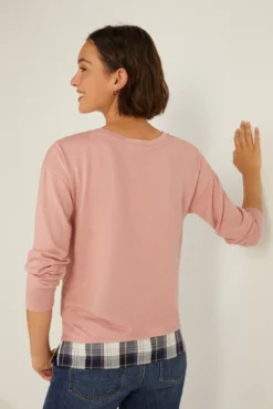 Camiseta Bimateria Cuadros