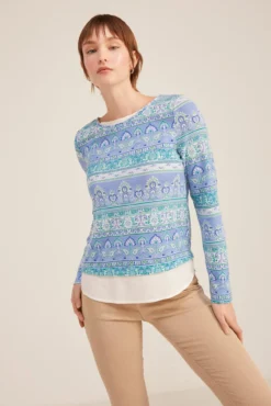 Camiseta Bimateria Cuello