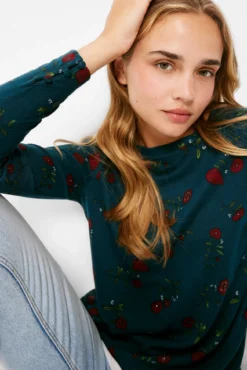 Camiseta Bimateria Estampada
