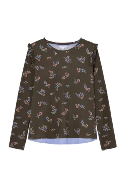 Camiseta Bimateria Estampada