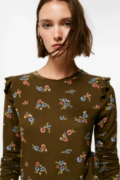 Camiseta Bimateria Estampada