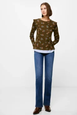 Camiseta Bimateria Estampada