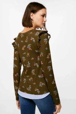 Camiseta Bimateria Estampada