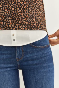 Camiseta Bimateria Estampada