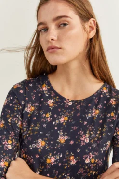 Camiseta Bimateria Estampada
