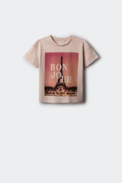 Camiseta Bonjour niña