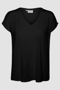 Camiseta básica cuello pico talla grande