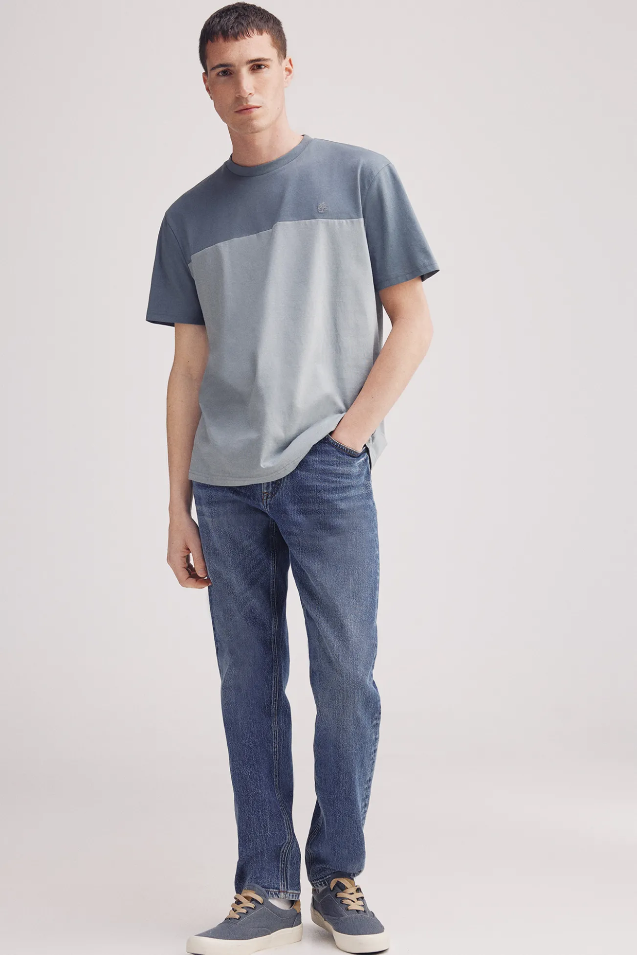 Camiseta color block