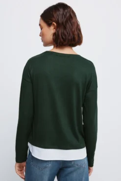 Camiseta combinada botones lateral