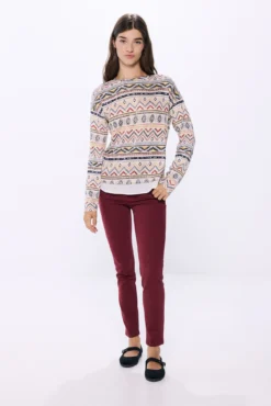 Camiseta combinada estampada