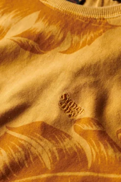 Camiseta con estampado sobreteñido Vintage