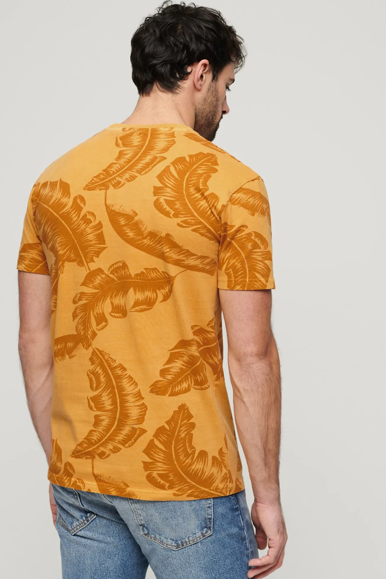 Camiseta con estampado sobreteñido Vintage