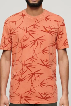 Camiseta con estampado sobreteñido Vintage