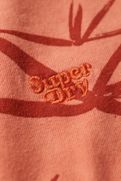 Camiseta con estampado sobreteñido Vintage