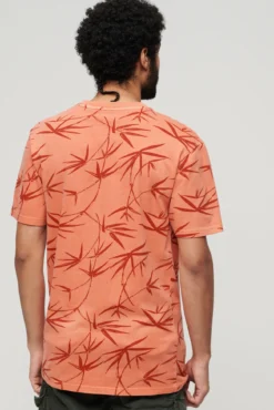 Camiseta con estampado sobreteñido Vintage