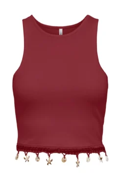 Camiseta crop sin mangas