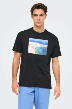 Camiseta de hombre regular fit. 100% algodón orgánico.