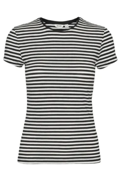 Camiseta de manga corta a rayas