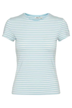 Camiseta de manga corta a rayas