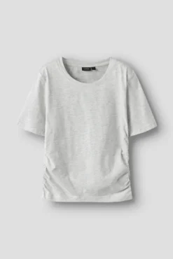 Camiseta de manga corta con fruncido