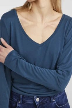 Camiseta de modal de manga larga