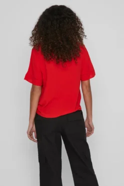 Camiseta de mujer manga corta calados