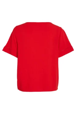 Camiseta de mujer manga corta calados