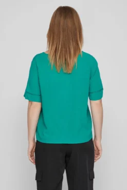 Camiseta de mujer manga corta calados