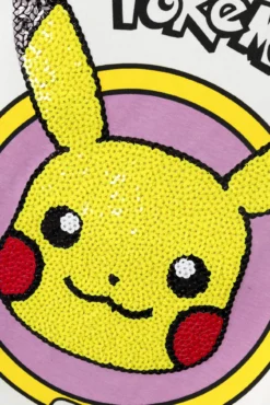 Camiseta de niña de POKÉMON de manga corta con lentejuelas