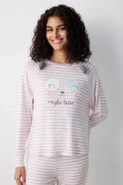 Camiseta de pijama manga larga