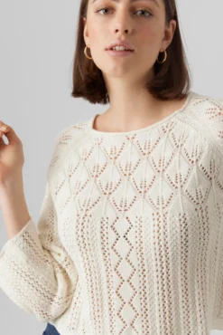 Camiseta de punto de mujer de manga larga