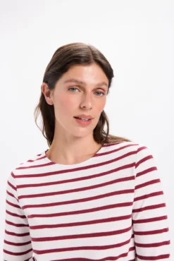 Camiseta de rayas calidad heavy cotton de manga larga