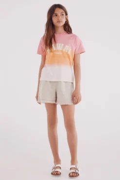 Camiseta dip dye niña